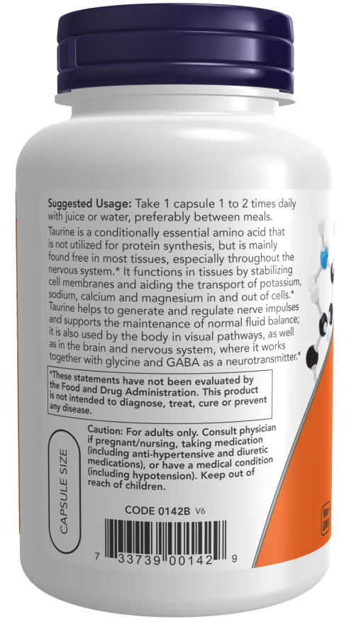 Taurine, Double Strength, 1,000 mg