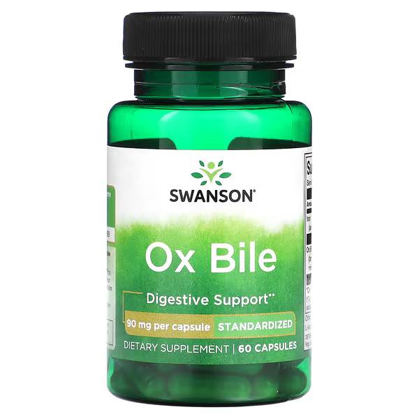 Ox Bile - Standardized 90 mg 60 Caps