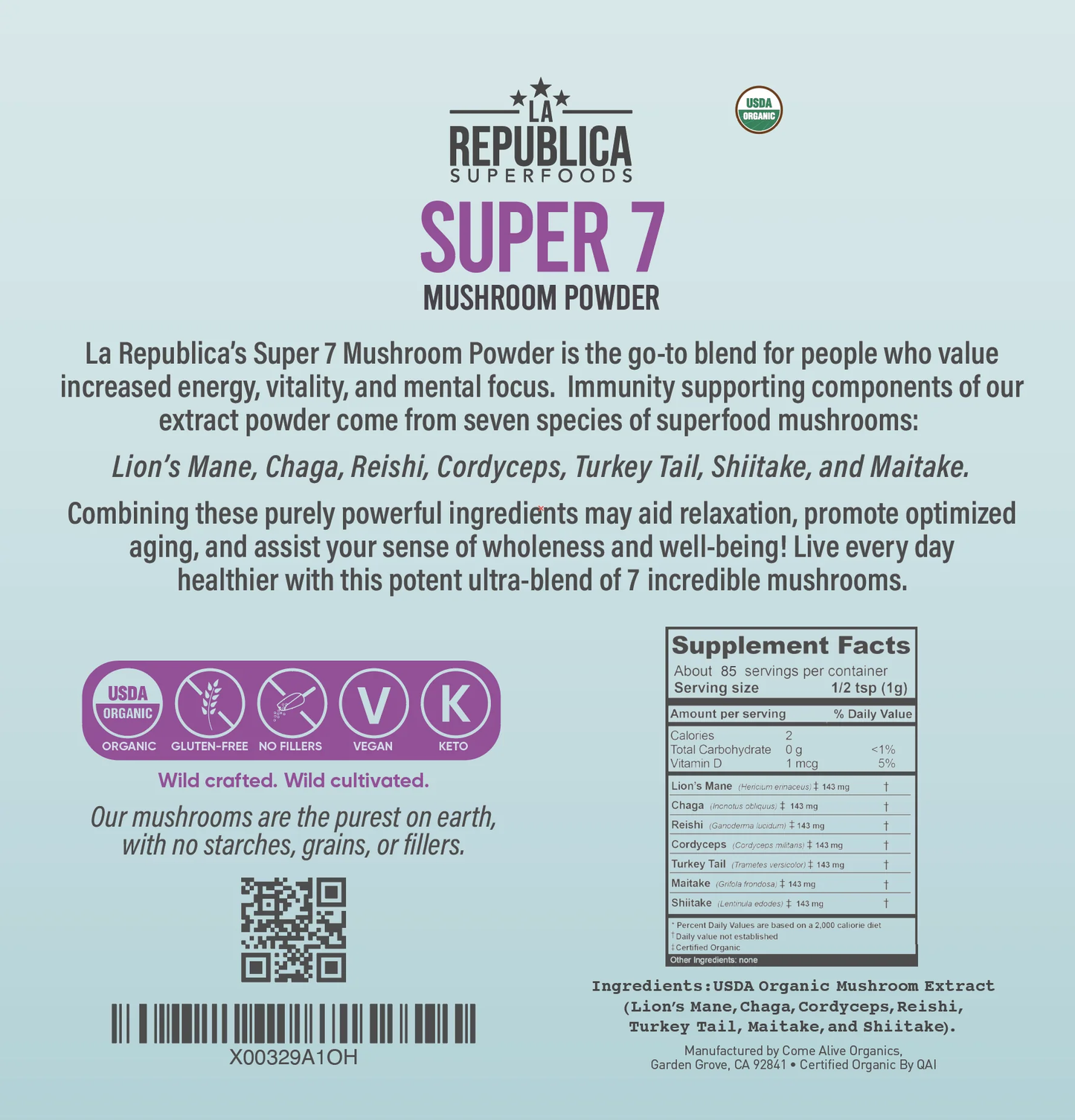 LaRepublica Mushroom Powder - Super 7