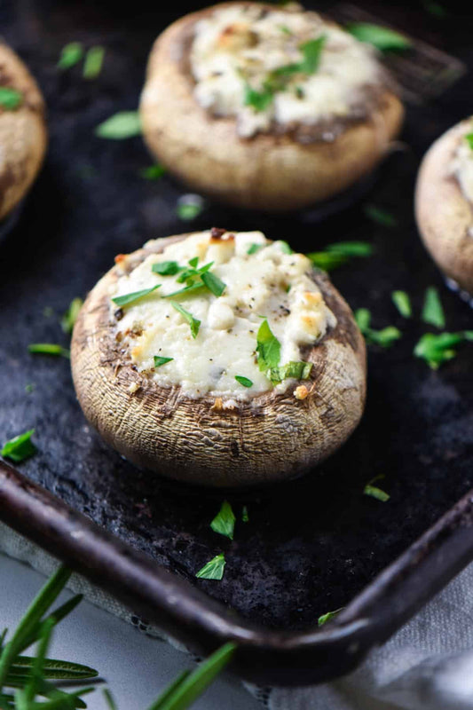 Boursin Stuffed Mushrooms