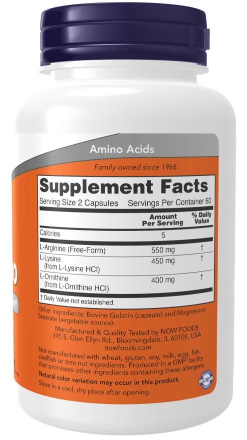 Tri-Amino (L-Arginine, L-Lysine, L-Ornithine)