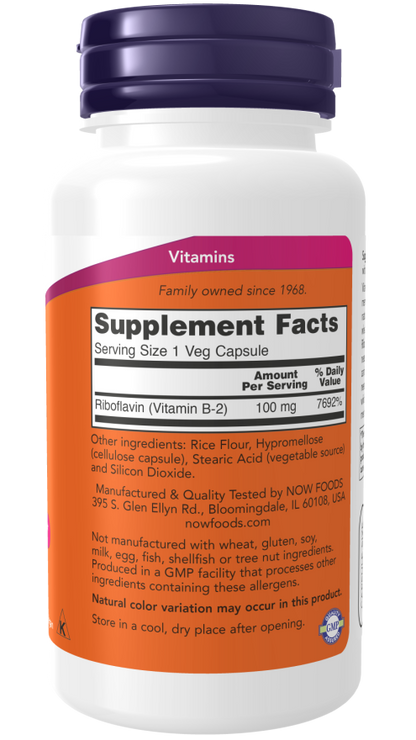 Vitamin B-2, 100mg