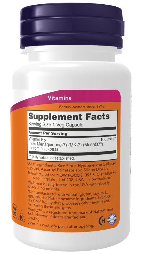 Vitamin K-2 MK-7 100 mcg