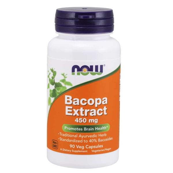 NOW Bacopa Extract, 450mg | Promotes Brain Health