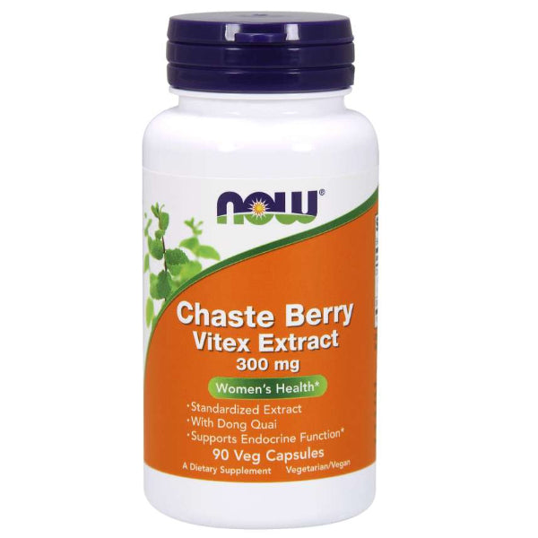 NOW Chaste Berry Vitex Extract, 300mg | Women's Health Support Formula