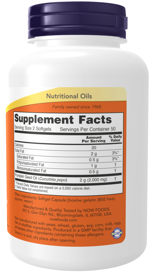 Pumpkin Seed Oil, 1000 mg