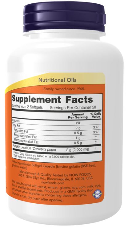 Pumpkin Seed Oil, 1000 mg