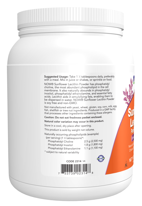 Sunflower Lecithin, Pure Powder NON-GMO