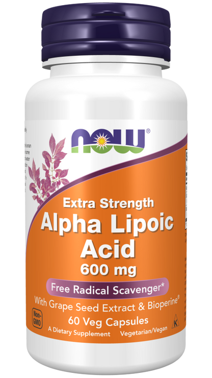 NOW Alpha Lipoic Acid, Extra Strength, 600mg