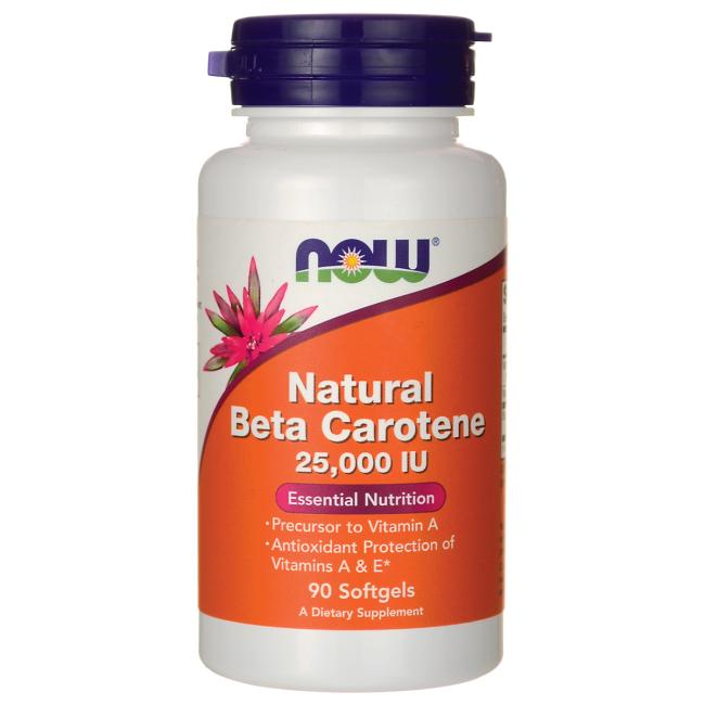 NOW Beta-Carotene 25,000iu (Algae) | Essential Nutrient