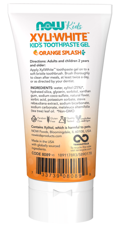 XyliWhite, Kids Toothpaste Gel, Orange Splash