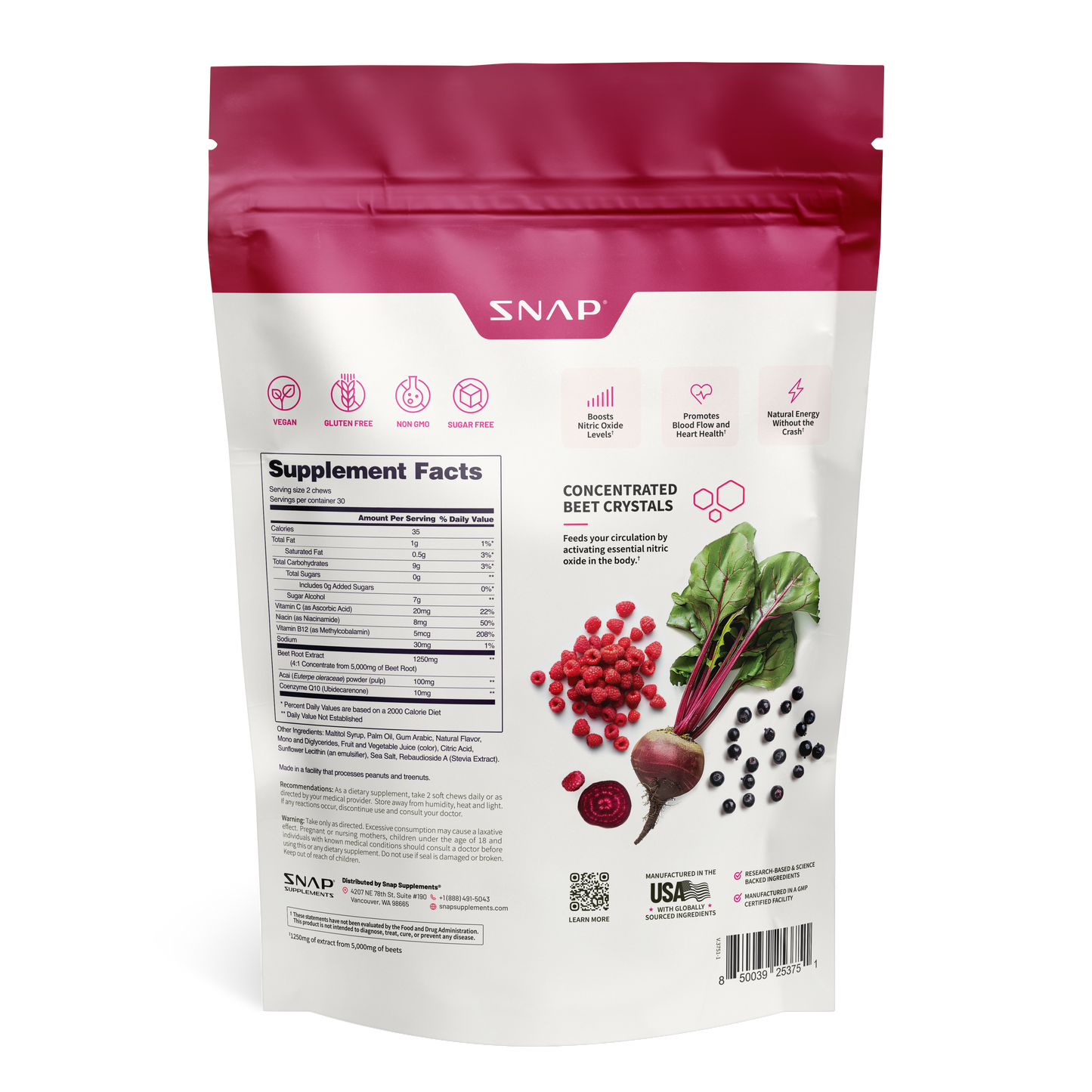 SNAP Nitric Oxide Beet