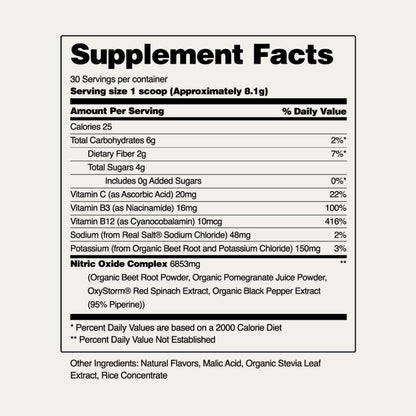SNAP Nitric Oxide Mixed Berry Powder