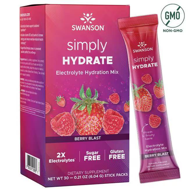 Simply Hydrate Electrolyte Hydration Mix - Berry Blast