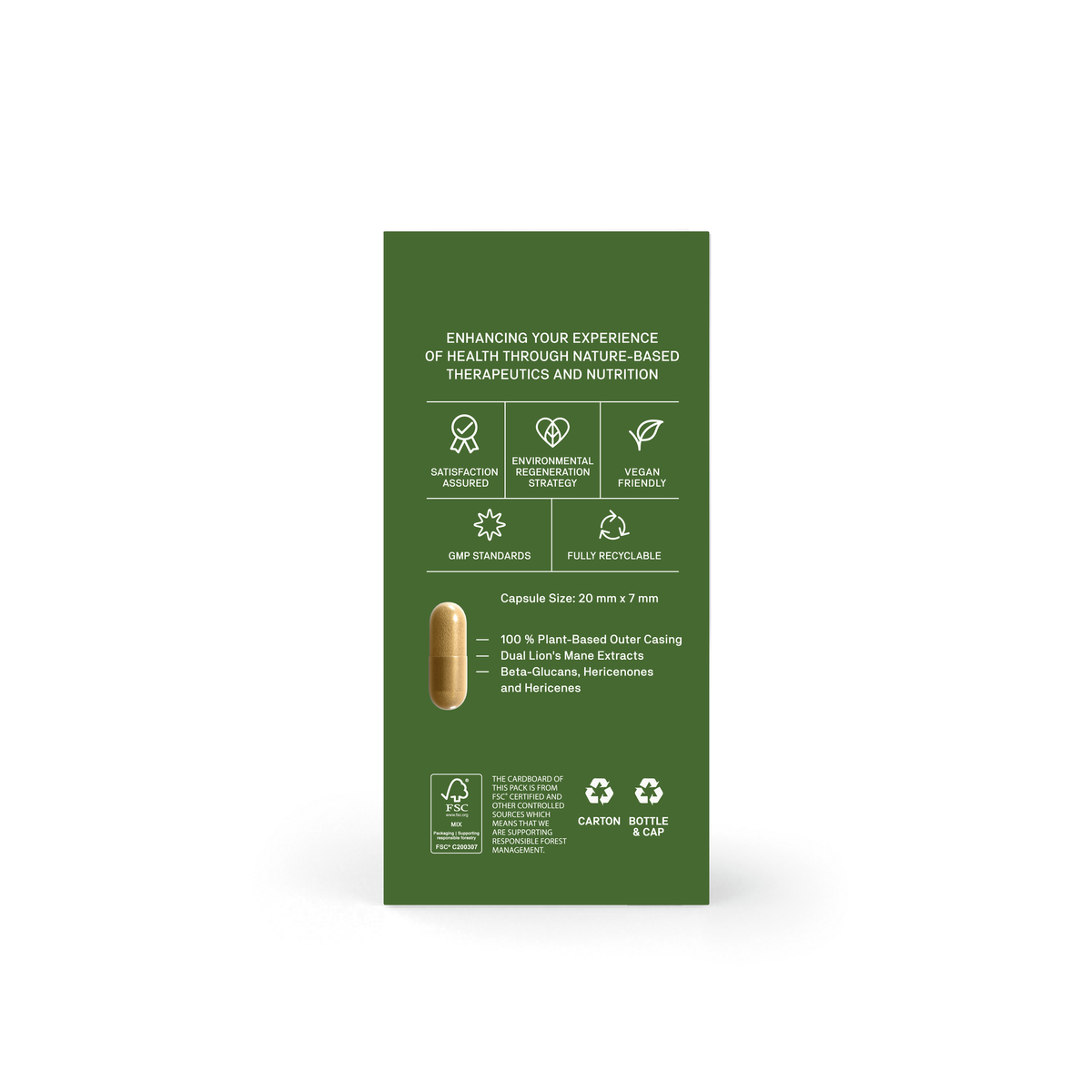Natroceutics Lions Mane Bioactive 60 Capsules