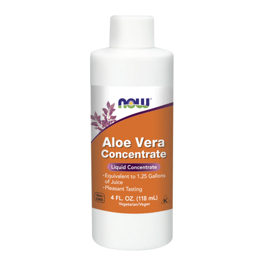 NOW Aloe Vera Concentrate 118ml | Made from Aloe Leaves