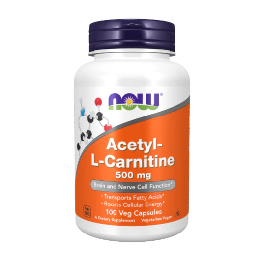 NOW Acetyl-L-Carnitine 500 mg | EnergySync ALC: Unleash Your Inner Power