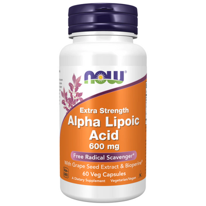 NOW Alpha Lipoic Acid, Extra Strength, 600mg